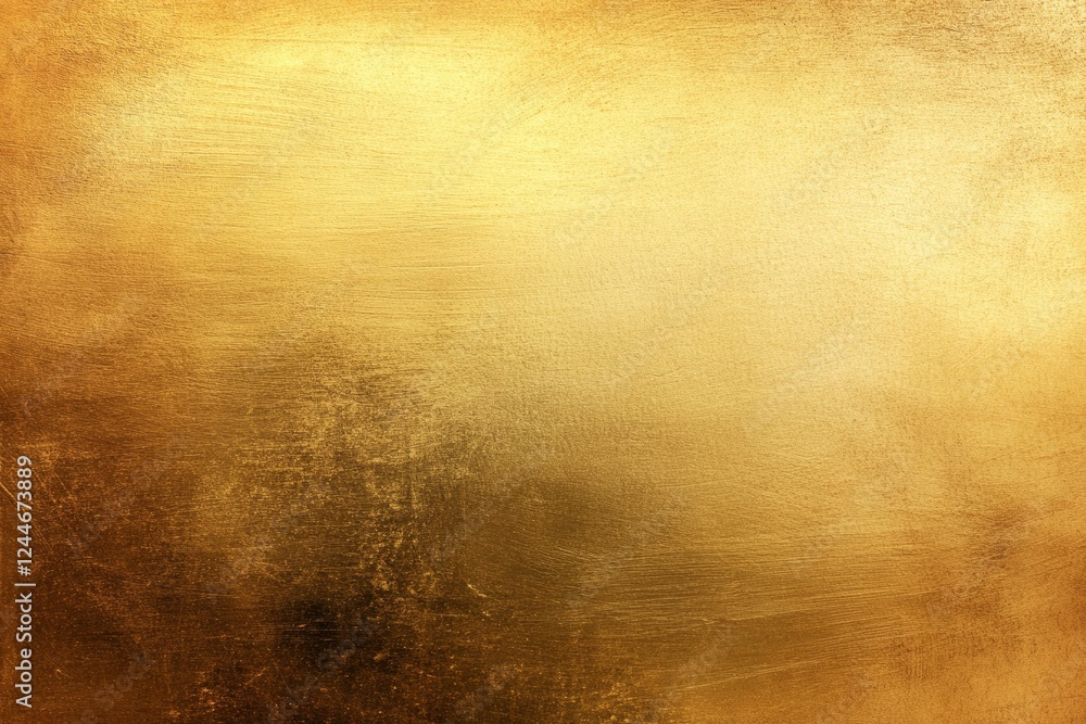 Poster abstract golden texture with shiny metallic surface and subtle brush strokes