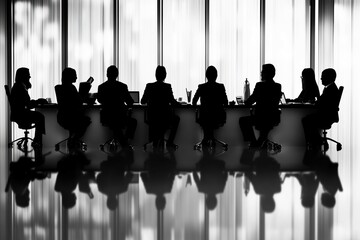 group of business people in a meeting