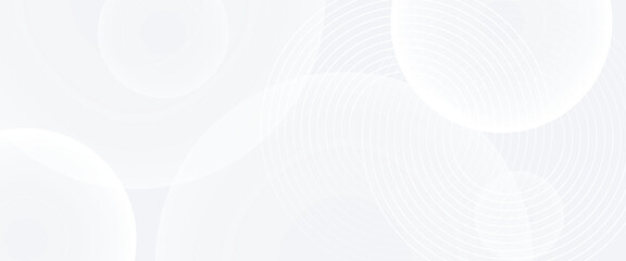 White abstract background with shapes