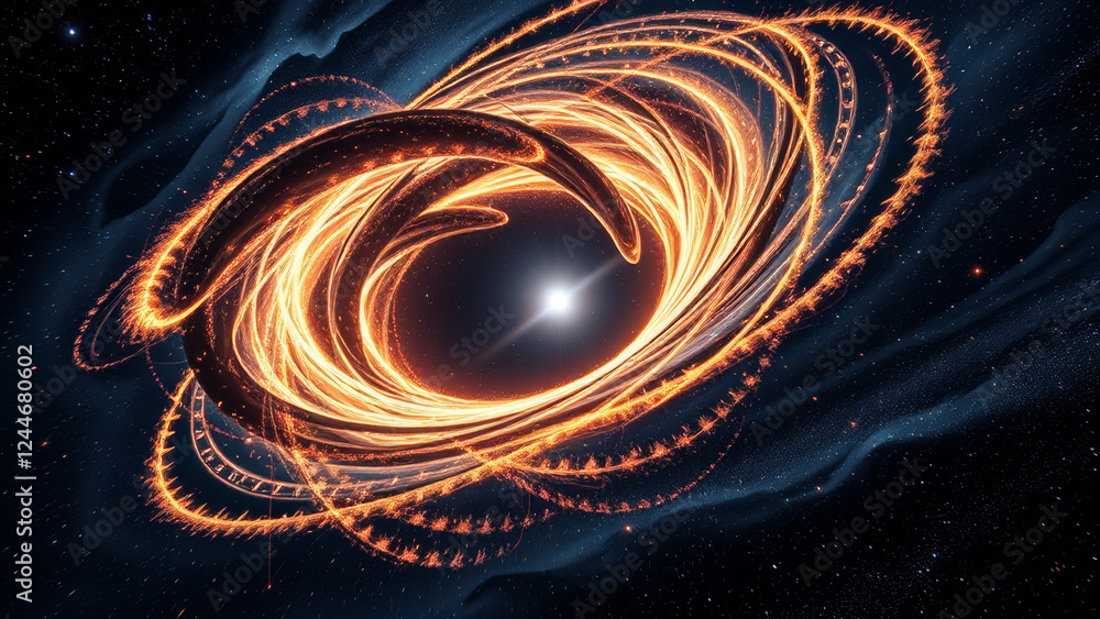 Canvas Prints abstract spiral galaxy in space background