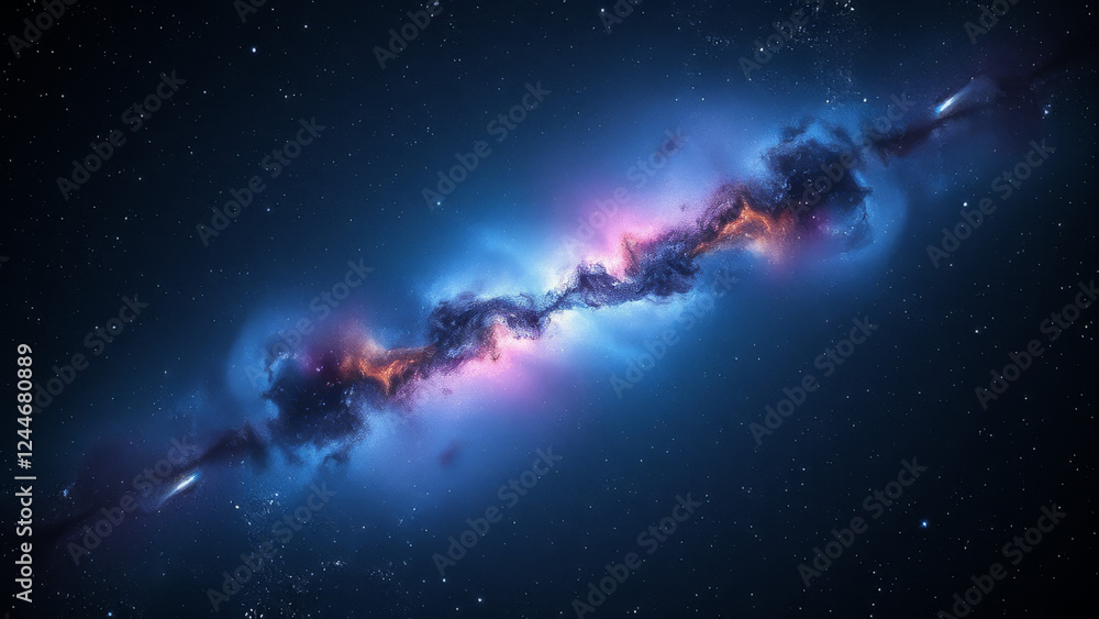 Canvas Prints stunning cosmic nebula in deep space background