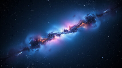Stunning Cosmic Nebula in Deep Space background