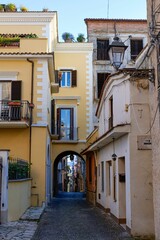 Fototapeta premium The city of Minturno in Lazio, Italy.