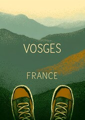 Vosges, France - hiking poster 