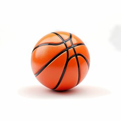 Fototapeta premium Orange Basketball Isolated on White Background