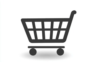 Shopping cart with wheels and a handle