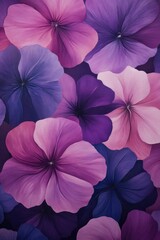 Obraz premium Purple Pansy Flower Bouquet