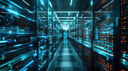 Obraz premium Modern data center.