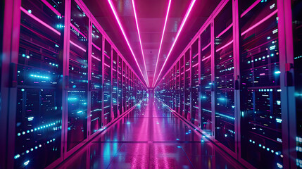 Obraz premium Modern data center.