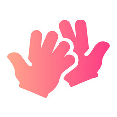 Obraz premium glove gradient icon