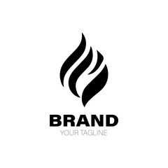 Fire Logo. Fire Logo Design. Fire Logo Brand. Fire Logo Vector Design Isolated on White Background