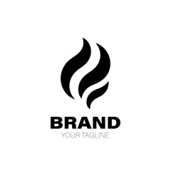 Fire Logo. Fire Logo Design. Fire Logo Brand. Fire Logo Vector Design Isolated on White Background