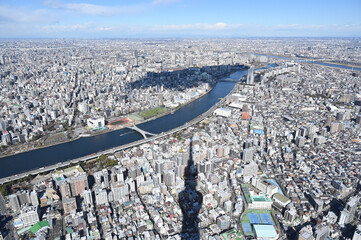 スカイツリーからの東京展望