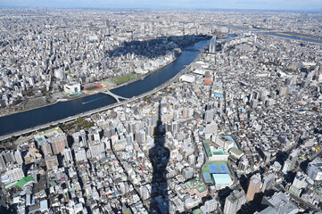 スカイツリーからの東京展望