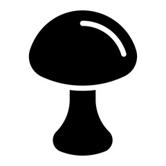 mushroom glyph icon
