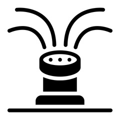 sprinkler glyph icon