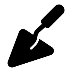 trowel glyph icon