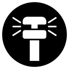 sprinkler glyph icon