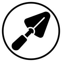 shovel glyph icon