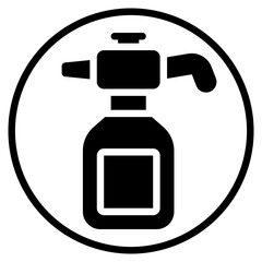 sprayer glyph icon