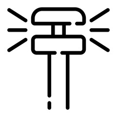 sprinkler line icon