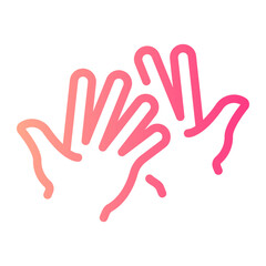 glove gradient icon