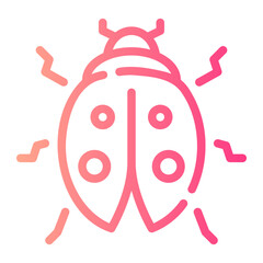 ladybug gradient icon