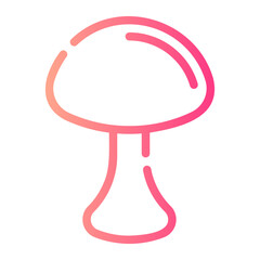 mushroom gradient icon