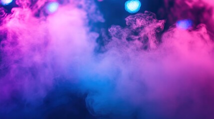 Fototapeta premium Abstract Vaporwave: Pink and Blue Smoke Abstract Background.
