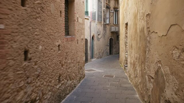 Street Alley Of The City Of Tropea In Calabria Ancient