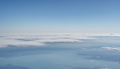 Serene Blue Sky with Delicate Cirrostratus Clouds