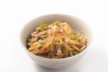 春雨炒め（黒毛和牛　ピーマン　たけのこ）
