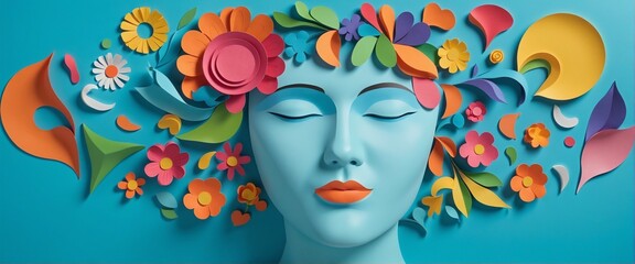 Embracing Mental Wellness: A Creative Representation of Self-Care and Harmony