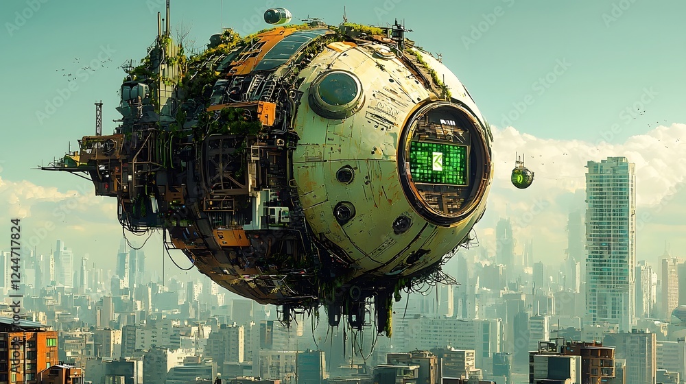 Poster A self sustaining arcology a spherical modular structure encompassing green technology and renewable energy