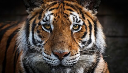 Naklejka premium Majestic Tiger in a Misty Jungle Dawn, Displaying Regal Stance and Power with Fur Glowing under Golden Sunlight