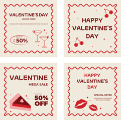 sweet instagram template for valentine's day