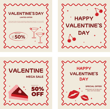 sweet instagram template for valentine's day