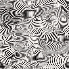 seamless pattern. Modern stylish abstract texture. Repeating geometric shapes from striped elements