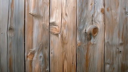 Rustic Weathered Brown and Gray Vertical Wooden Planks Texture