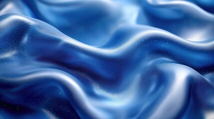 Obraz premium Blue abstract background with festive bokeh, ideal for holiday or celebratory themes.