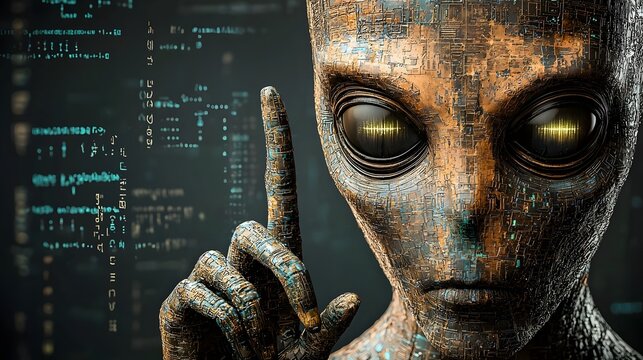 A hacker using advanced technological skills has uncovered classified files containing information about extraterrestrial contact and communication