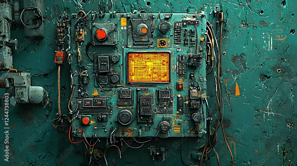 Poster abandoned ancient alien control panel discovered inside a moon cave seemingly untouched and waiting 