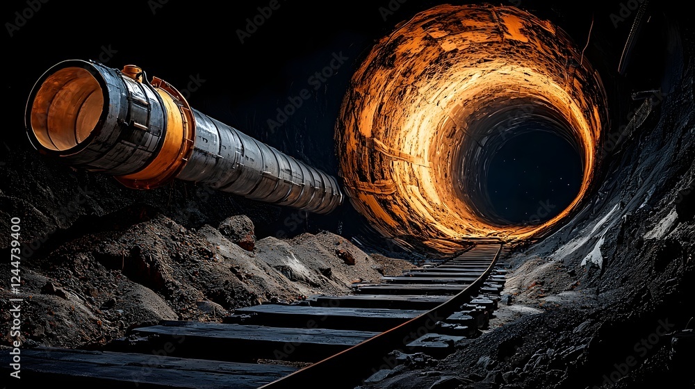 Aufkleber An image depicting a hidden wormhole or portal leading from Earth into the vast and unknown realms of the galaxy filled with a sense of cosmic mystery and technological wonder