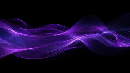 Naklejka premium Vibrant purple light beam, emanating a mystical glow, radiating outward in smooth, dynamic lines, creating an enchanting atmosphere.