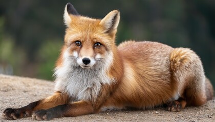 Vivid Red Fox Frozen MidLeap Against a Translucent Canvas, Capturing the Wild Spirit of Nature in Striking Detail