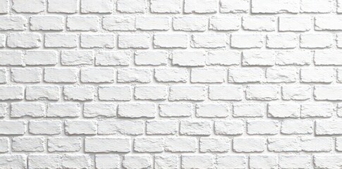 Fototapeta premium Clean white brick wall texture, perfect backdrop , light, exterior, high resolution