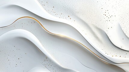 Elegant white background with golden elements Modern 3D abstract vector illustration design