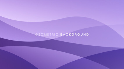 Abstract geometric purple background with dynamic shapes and wavey. Vector background