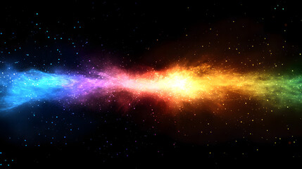 Brilliant Rainbow Explosion with Mist-Like Textures and Smooth Transitions