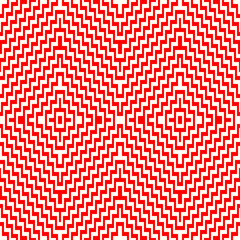 Optical ornament. Seamless pattern. Geometrical backdrop. Op art background. Geometric wallpaper. Modern motif. Digital paper. Linear textile print. Web design. Abstract image. Vector work.